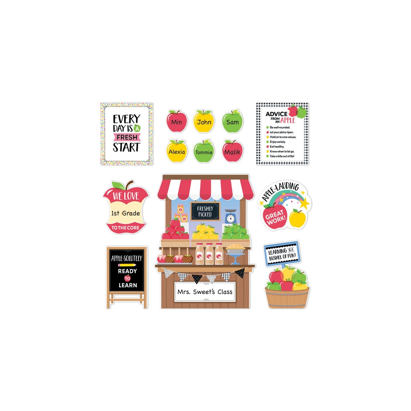 Creative Teaching Press® Apple Time Bulletin Board Set, 39 Pieces