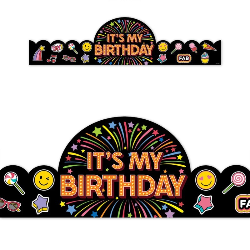 Creative Teaching Press® Core Decor Happy Birthday Crowns, Pack of 30