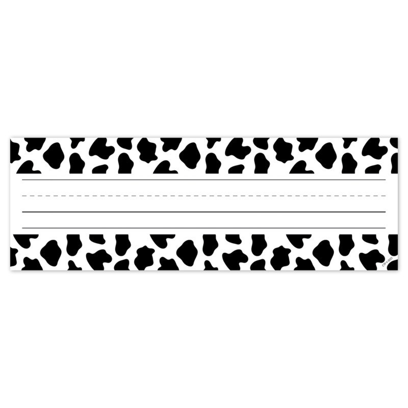 Creative Teaching Press® Farm Friends Cow Print Name Plates, Pack of 36