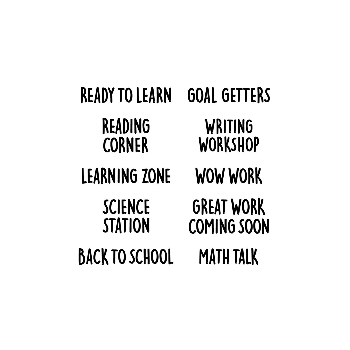 Creative Teaching Press® Core Decor School Time Punch-Out Phrases Accents, 15 Phrases