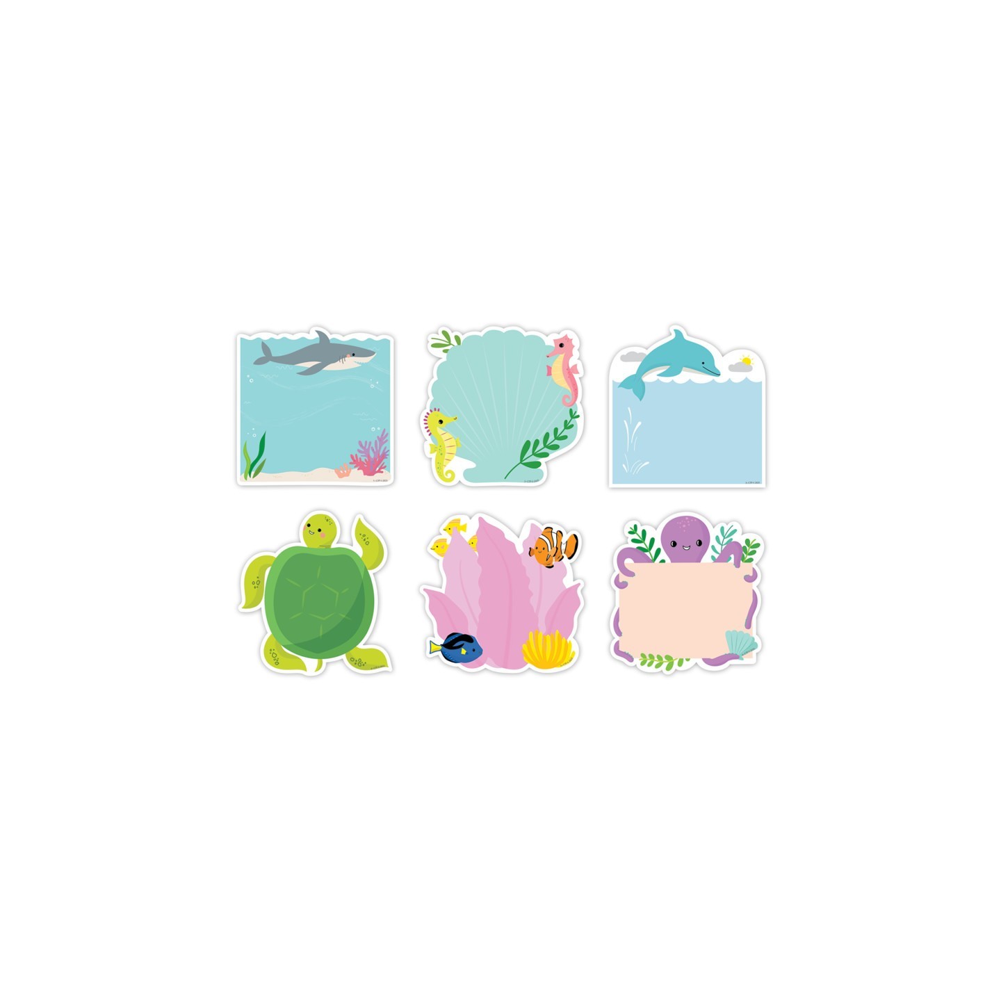 Creative Teaching Press® Sea Friends 6" Designer Cut-Outs, Pack of 36