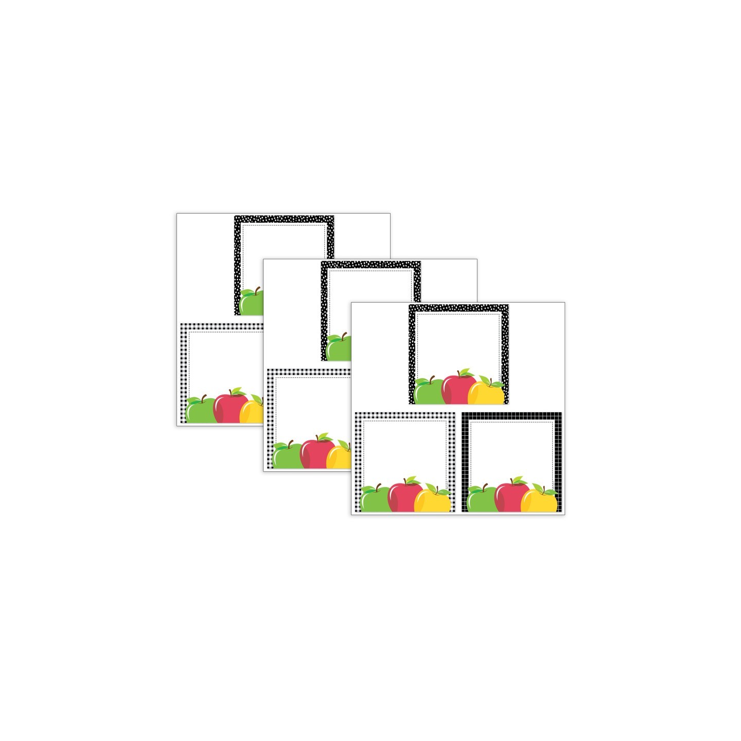 Creative Teaching Press® Apple Time Apple Cards 6" Designer Cut-Outs, 36 Per Pack, 3 Packs