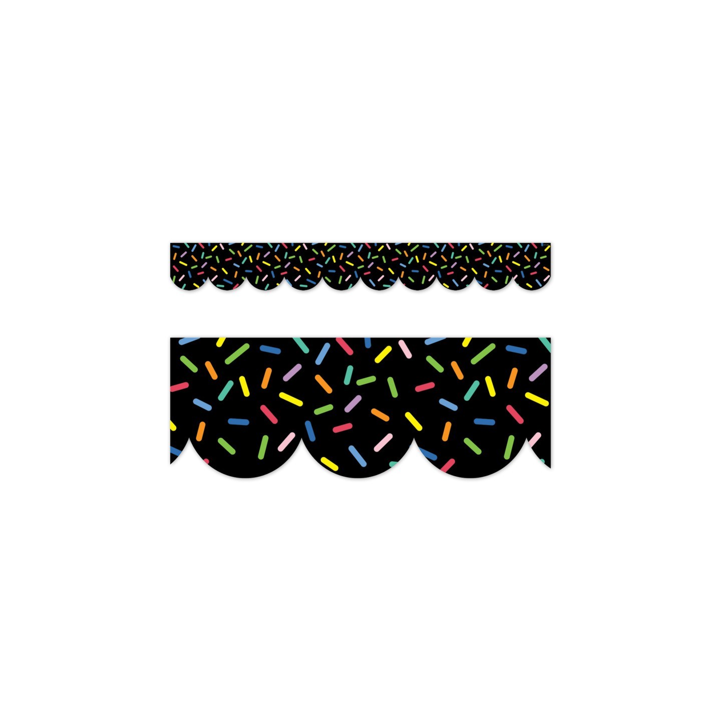 Creative Teaching Press® Core Decor Sprinkles on Black EZ Border, Bulletin Board Border, 48 Feet