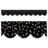 Creative Teaching Press® Core Decor Sprinkles on Black EZ Border, Bulletin Board Border, 48 Feet
