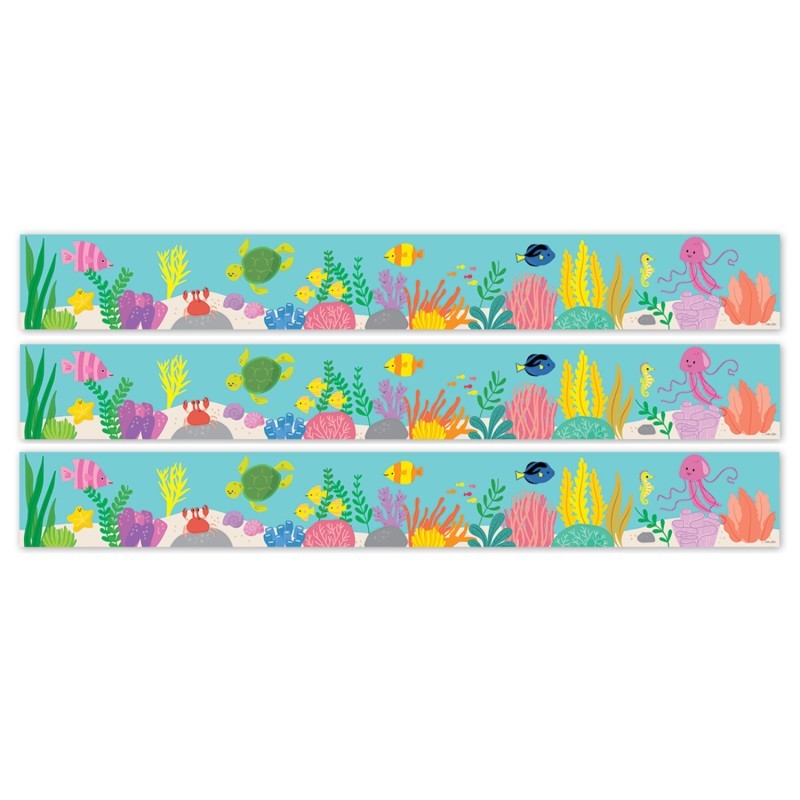 Creative Teaching Press® Sea Friends Under the Sea EZ Border, Bulletin Board Border, 48 Feet Per Pack, 3 Packs