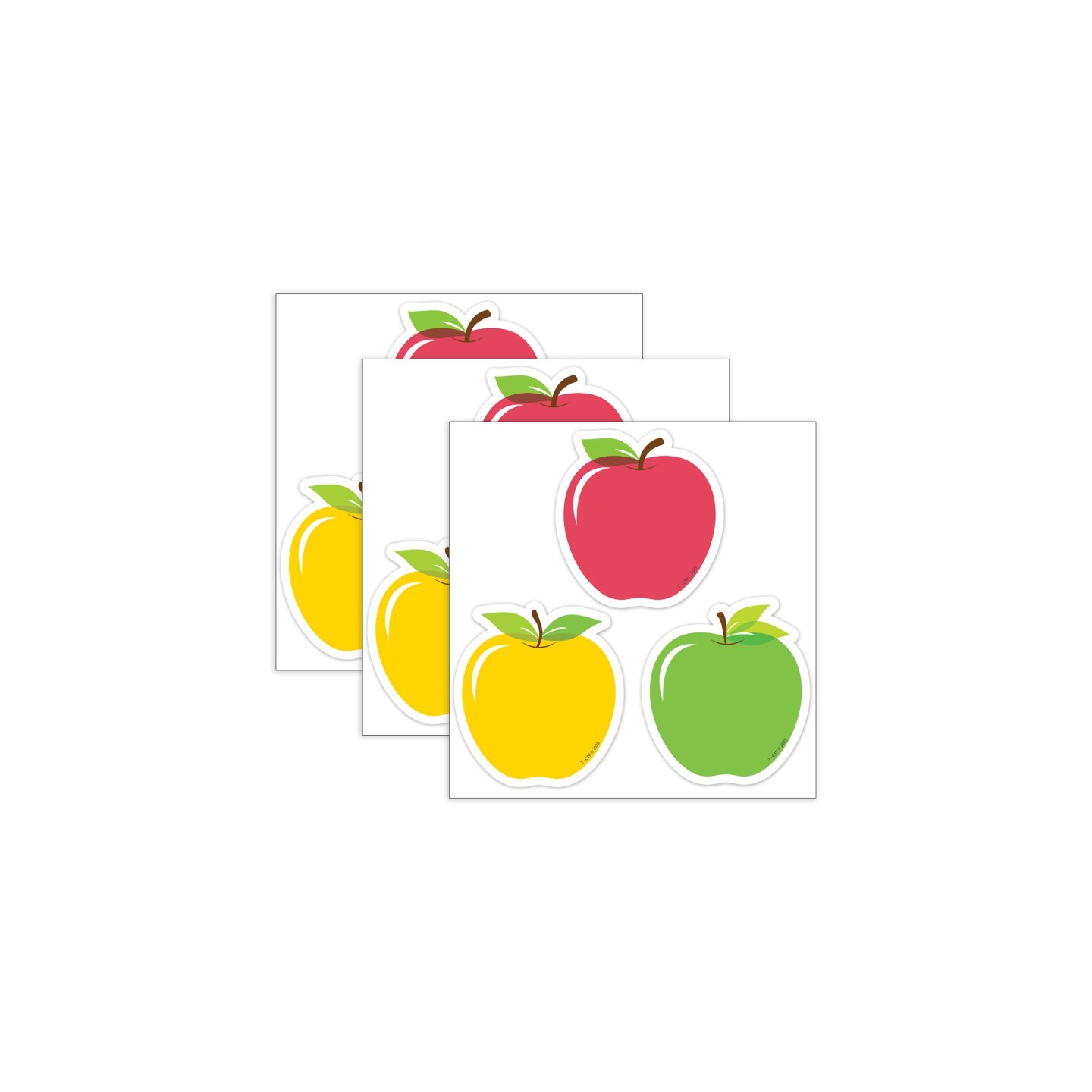 Creative Teaching Press® Apple Time Apples 3" Designer Cut-Outs, 36 Per Pack, 3 Packs
