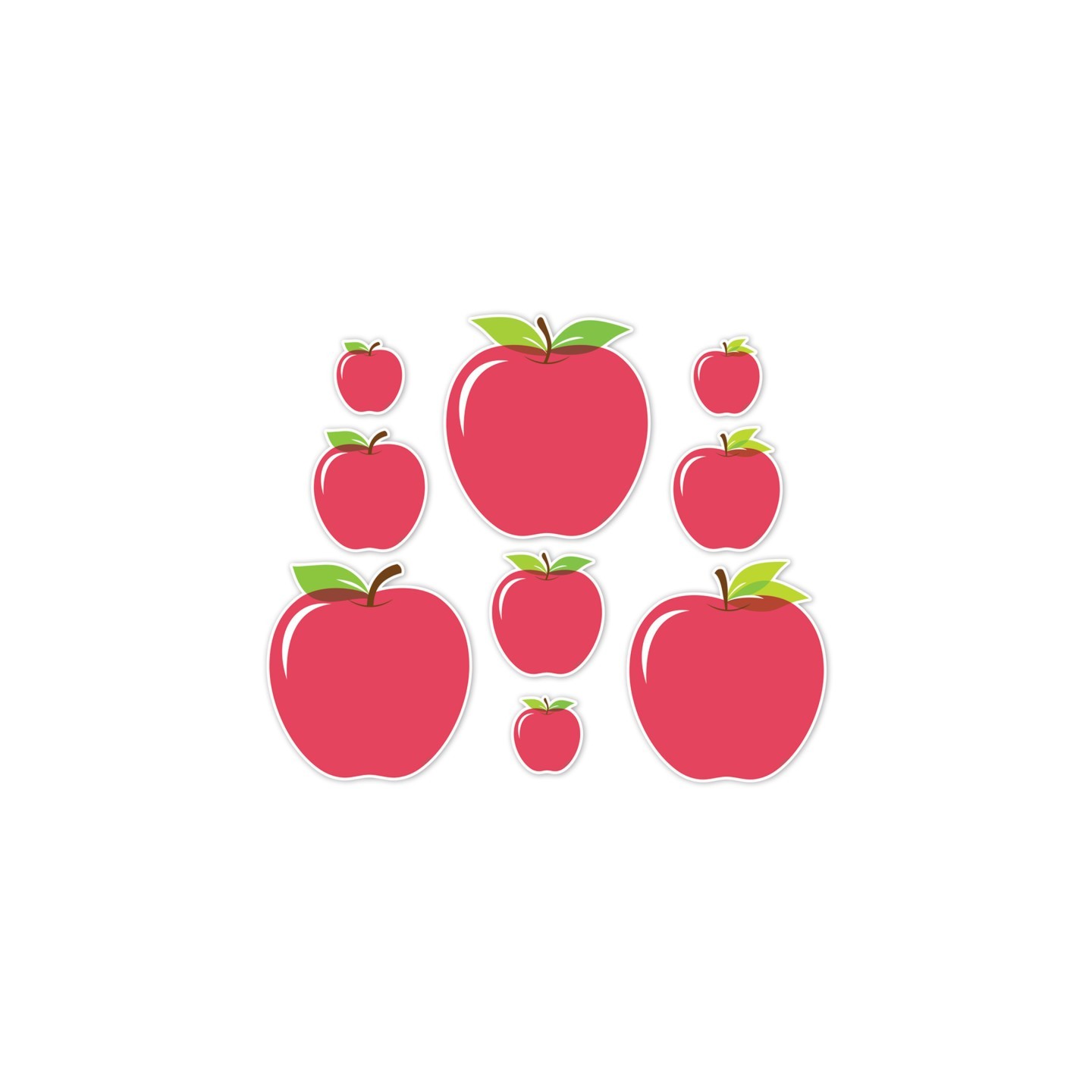Creative Teaching Press® Apple Time Apples Designer Cut-Outs, 3 Sizes, Pack of 36
