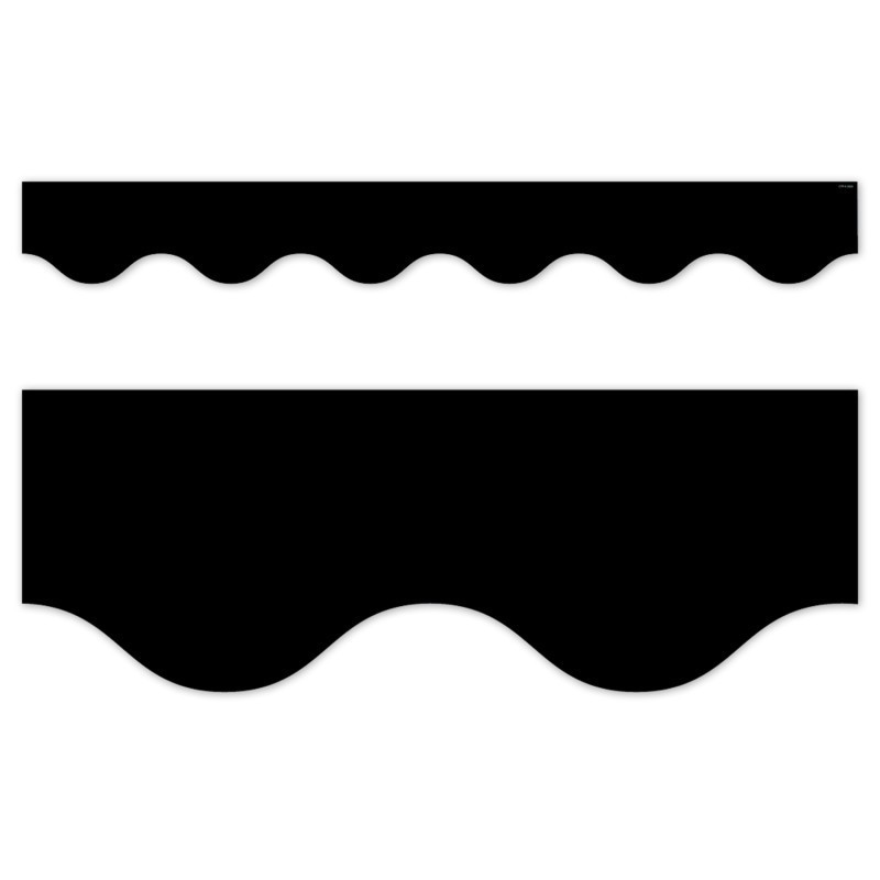 Creative Teaching Press® Core Decor Black Wavy EZ Border, Bulletin Board Border, 48 Feet