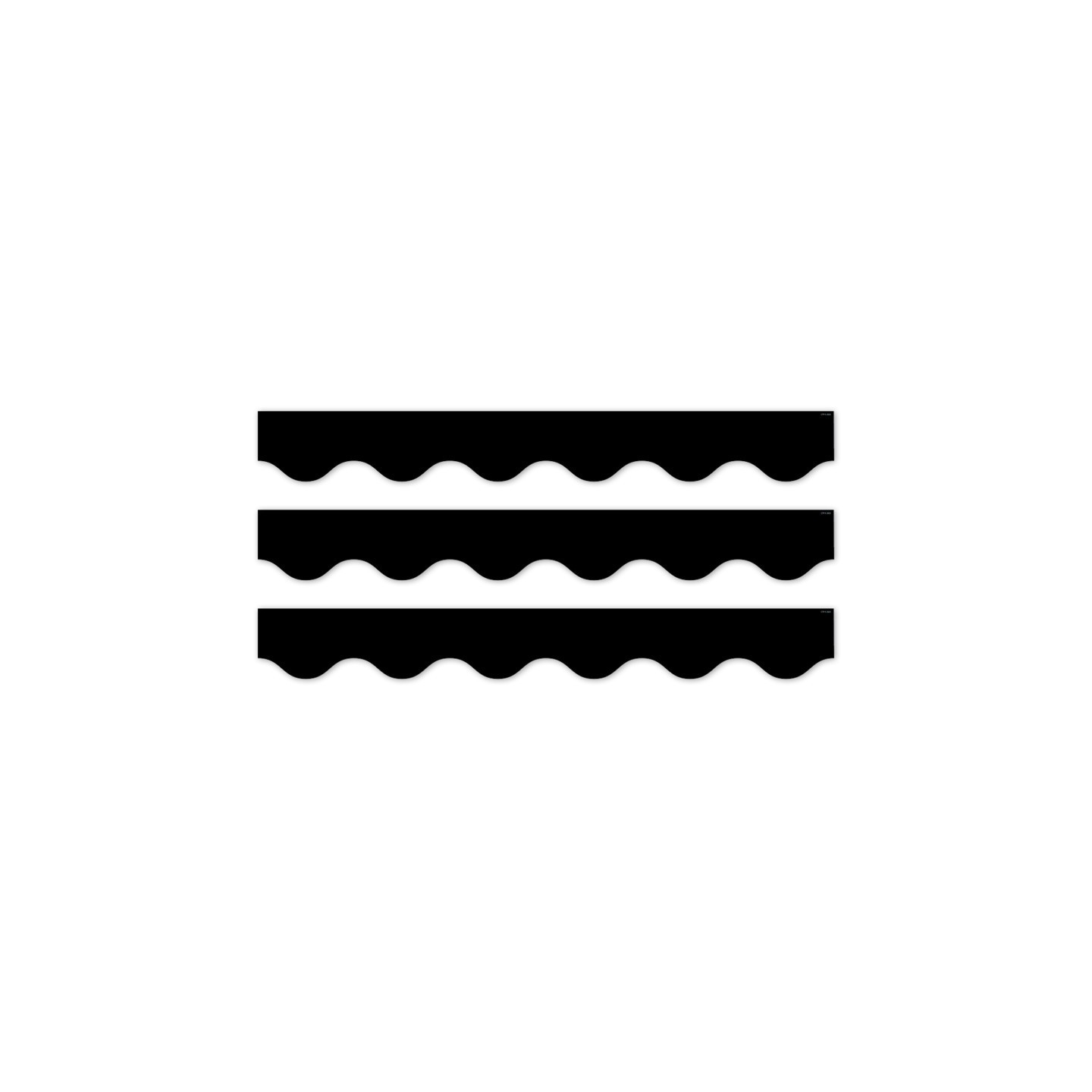 Creative Teaching Press® Core Decor Black Wavy EZ Border, Bulletin Board Border, 48 Feet Per Pack, 3 Packs