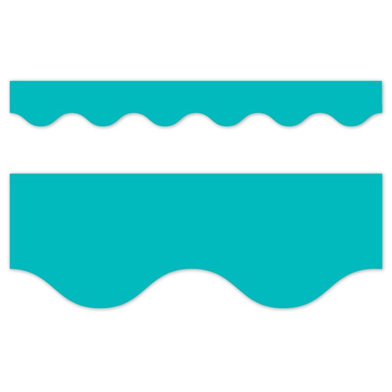 Creative Teaching Press® Core Decor Turquoise Wavy EZ Border, Bulletin Board Border, 48 Feet