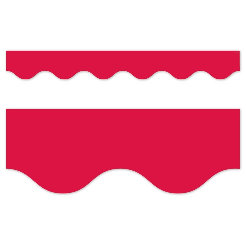 Creative Teaching Press® Core Decor Red Wavy EZ Border, Bulletin Board Border, 48 Feet