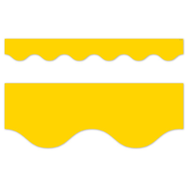 Creative Teaching Press® Core Decor Yellow Wavy EZ Border, Bulletin Board Border, 48 Feet