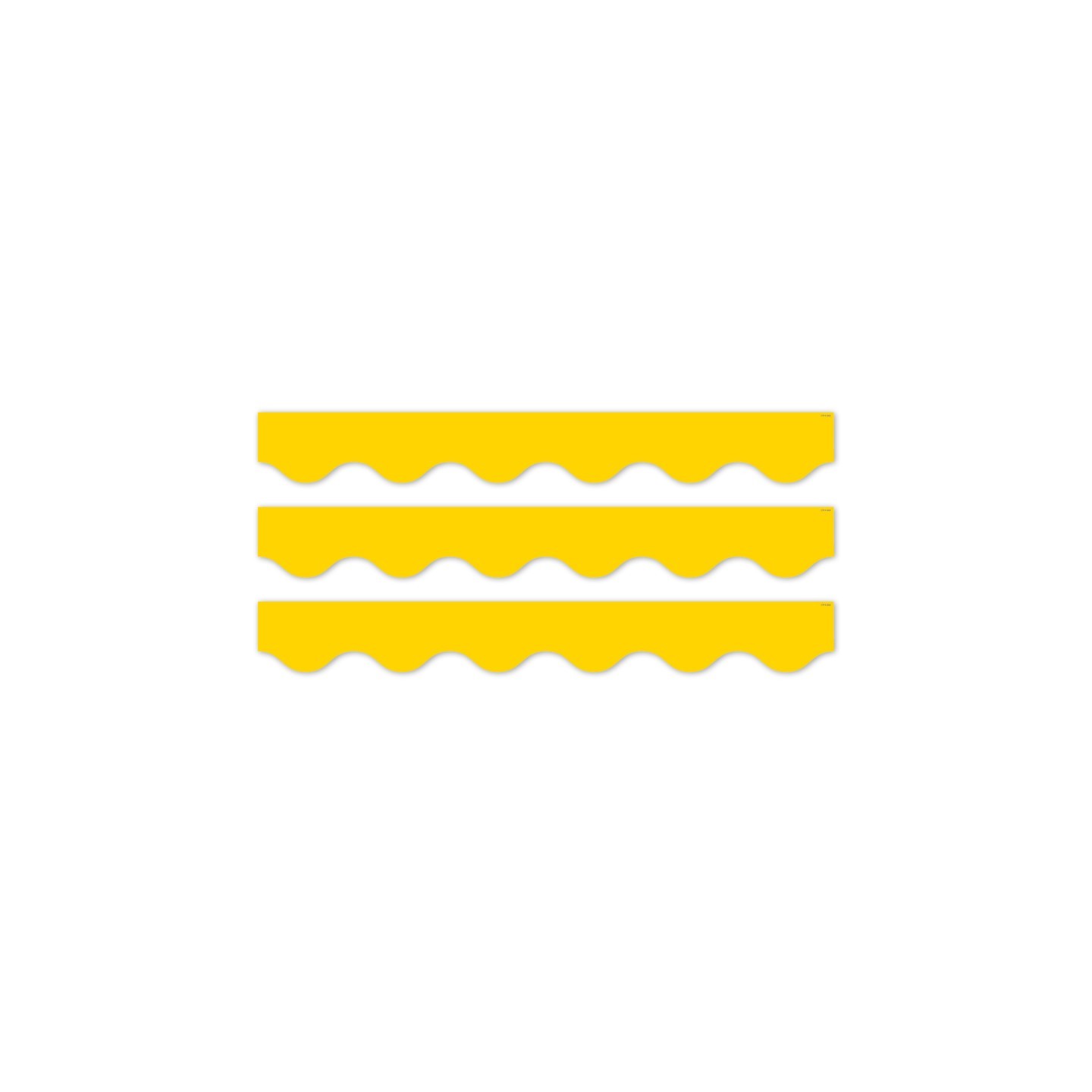 Creative Teaching Press® Core Decor Yellow Wavy EZ Border, Bulletin Board Border, 48 Feet Per Pack, 3 Packs