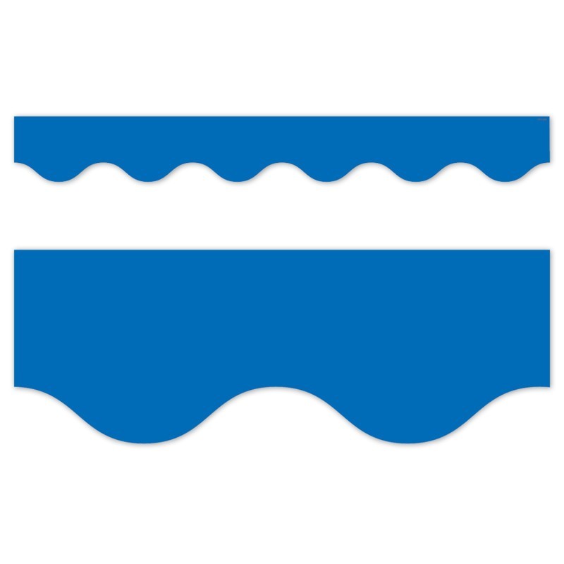 Creative Teaching Press® Core Decor Blue Wavy EZ Border, Bulletin Board Border, 48 Feet
