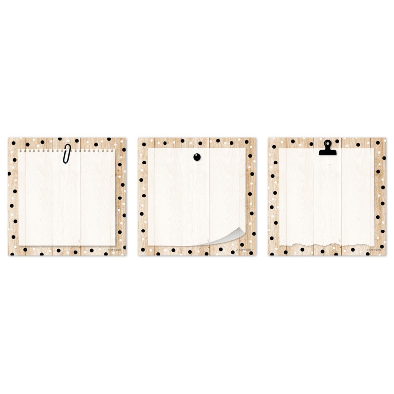 Creative Teaching Press® Core Decor Polka Dots on Wood 3" Designer Cut-Outs, Pack of 36