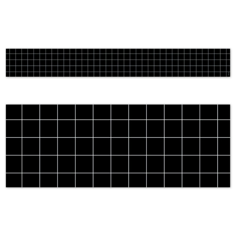 Creative Teaching Press® Core Decor Window Pane on Black EZ Border, Bulletin Board Border, 48 Feet