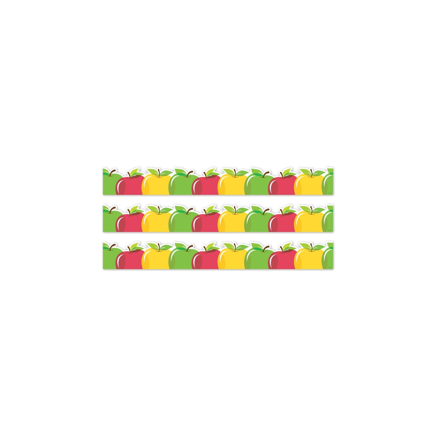 Creative Teaching Press® Apple Time Apples EZ Border, Bulletin Board Border, 48 Feet Per Pack, 3 Packs