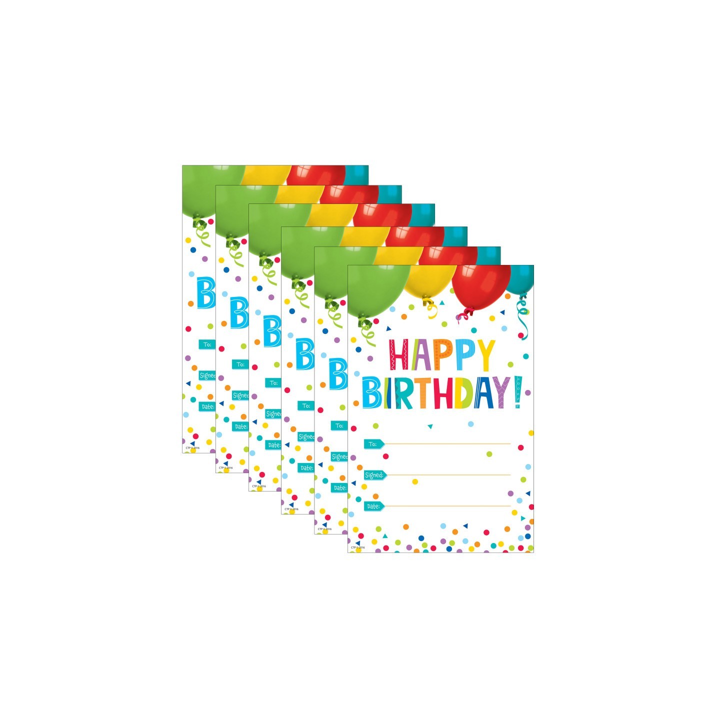 Creative Teaching Press® Happy Birthday! Award, 30 Per Pack, 6 Packs