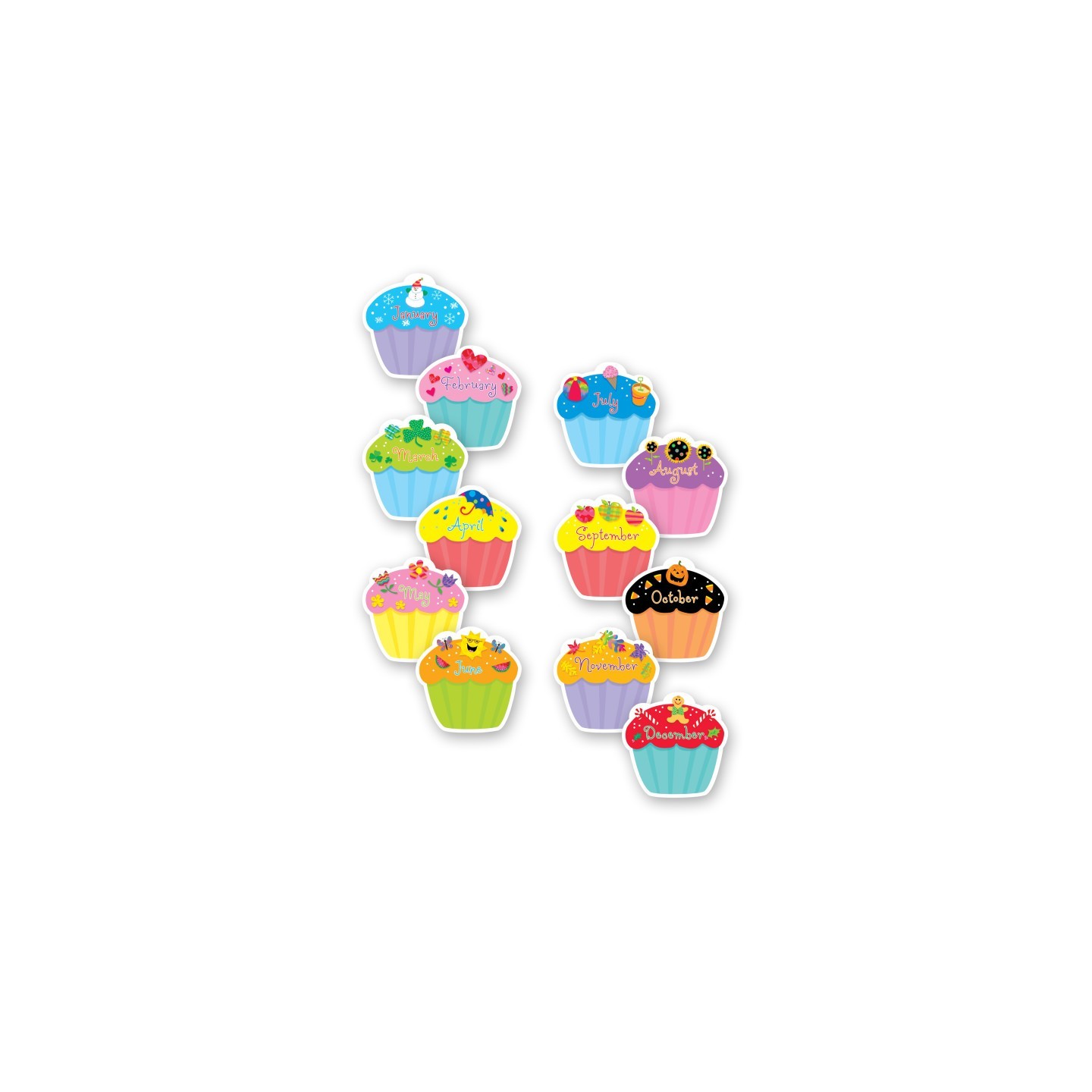 Creative Teaching Press® Cupcakes 6" Designer Cut-Outs, Pack of 36