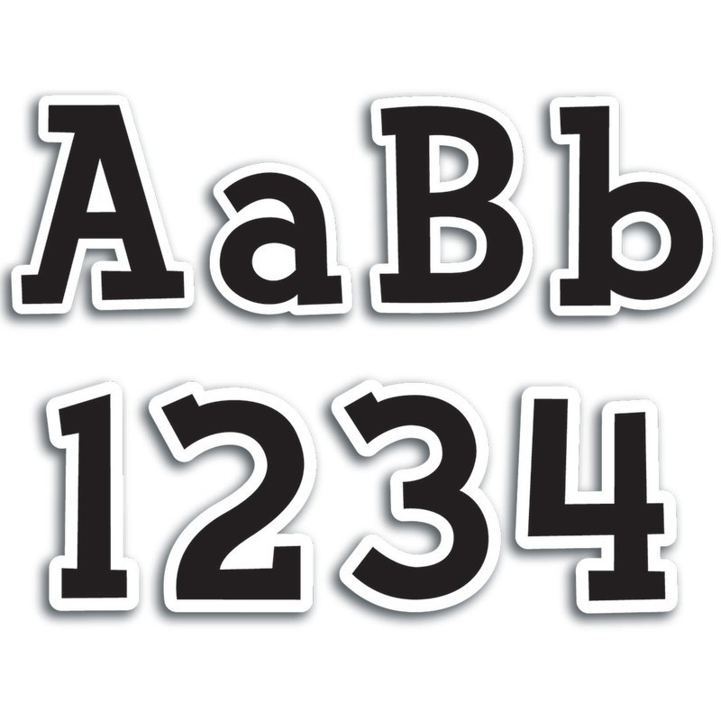 Creative Teaching Press® Fancy Black 4" Designer Letters, 210 Pieces