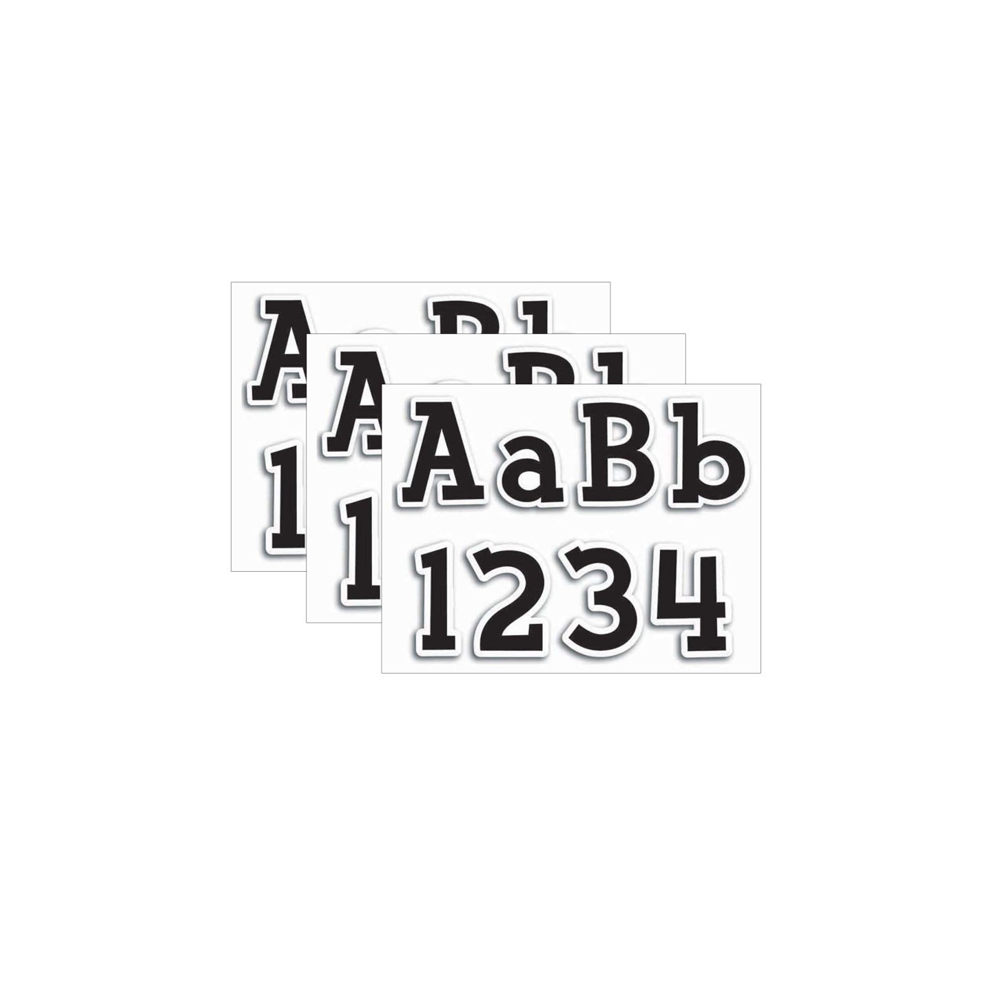 Creative Teaching Press® Fancy Black 4" Designer Letters, 210 Per Pack, 3 Packs