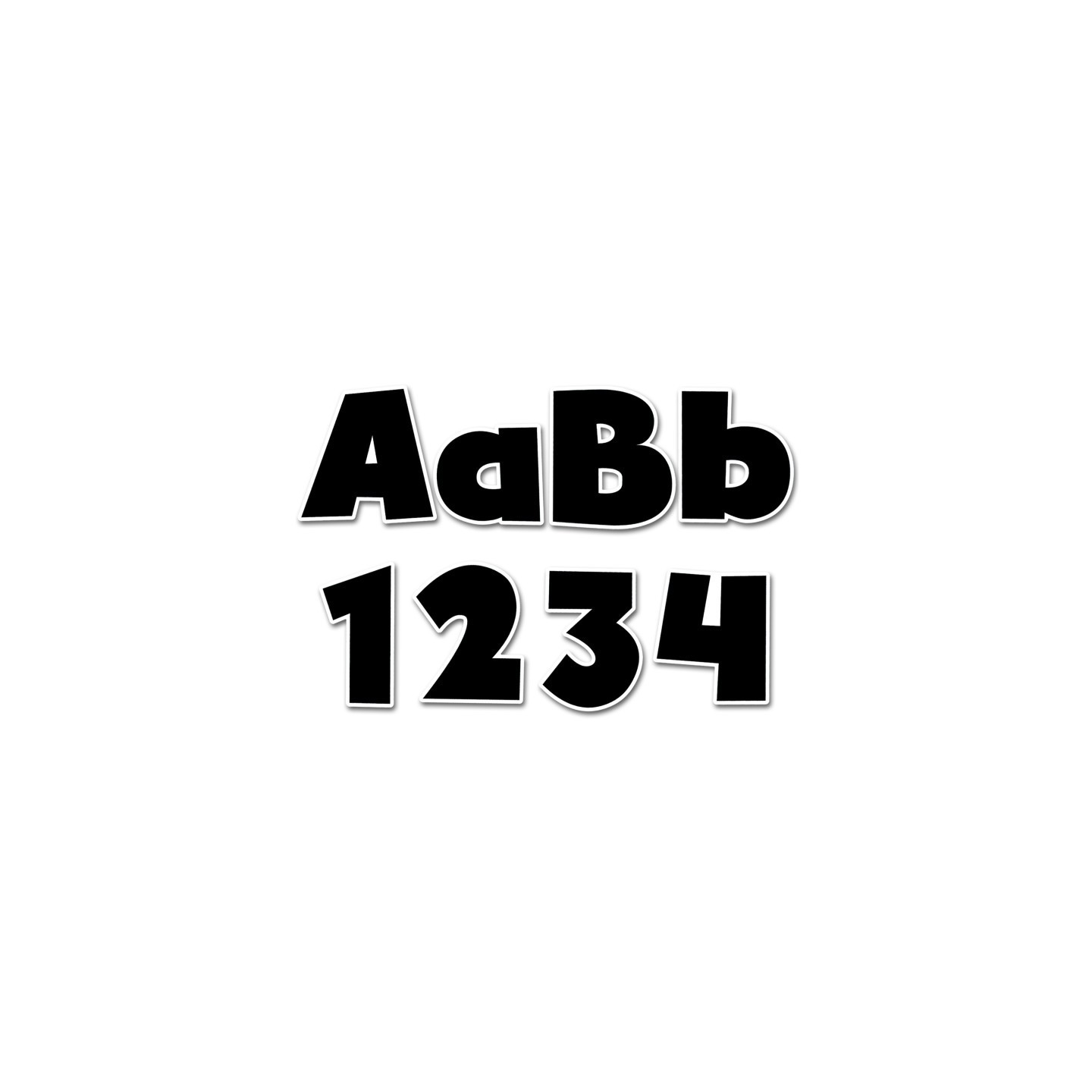 Creative Teaching Press® Bold Black 4" Designer Letters, 199 Pieces