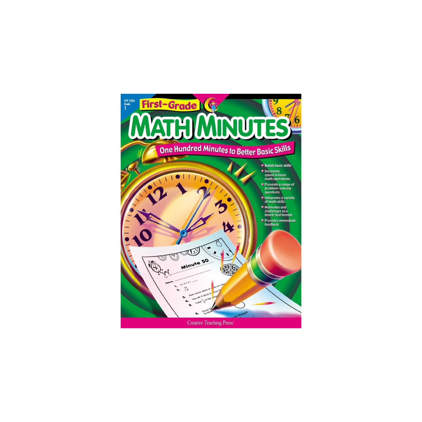 Creative Teaching Press® First-Grade Math Minutes Book
