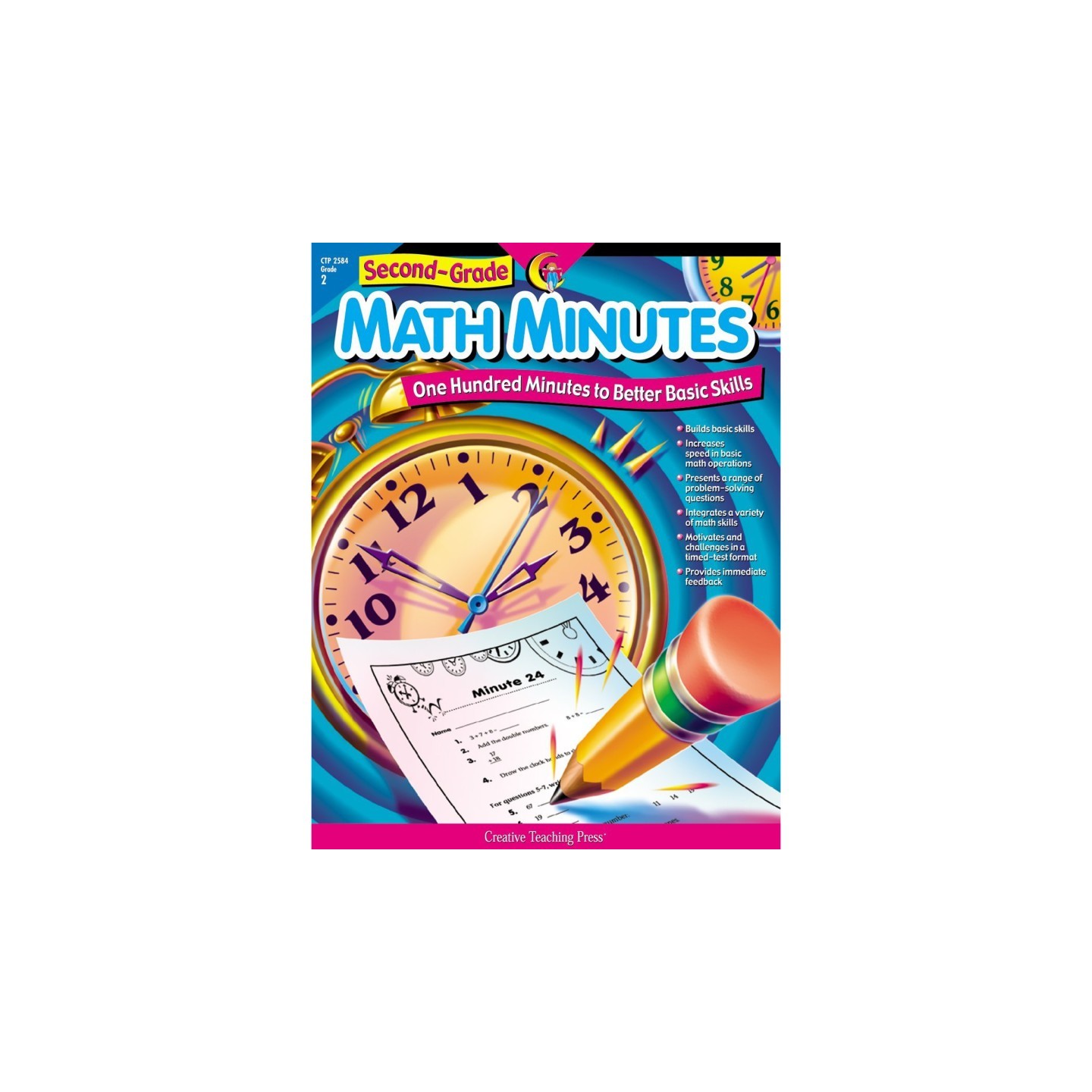 Creative Teaching Press® Math Minutes Book, Grade 2