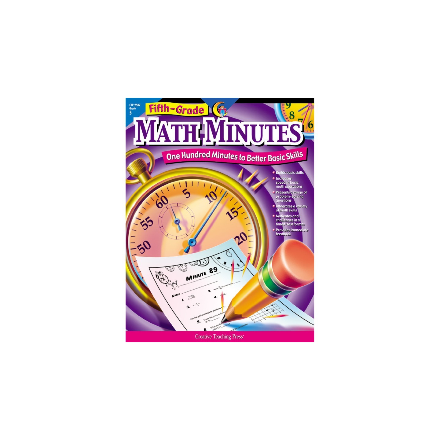 Creative Teaching Press® Math Minutes Book, Grade 5