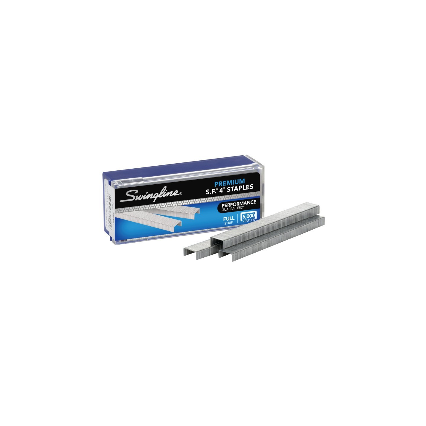 Swingline® S.F.® 4® Premium Staples, 1/4" Length, 210 Per Strip, Box of 5000