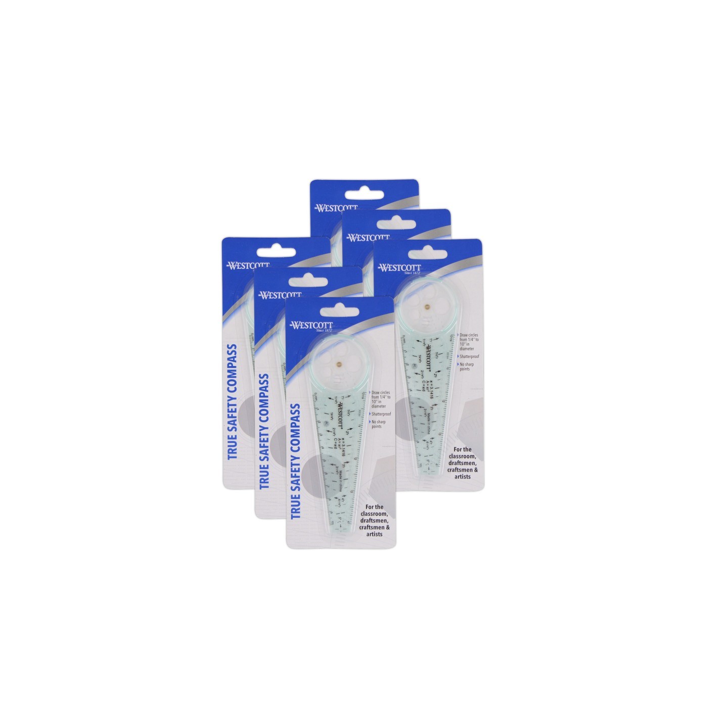 Westcott® True Safety Compass, Pack of 6