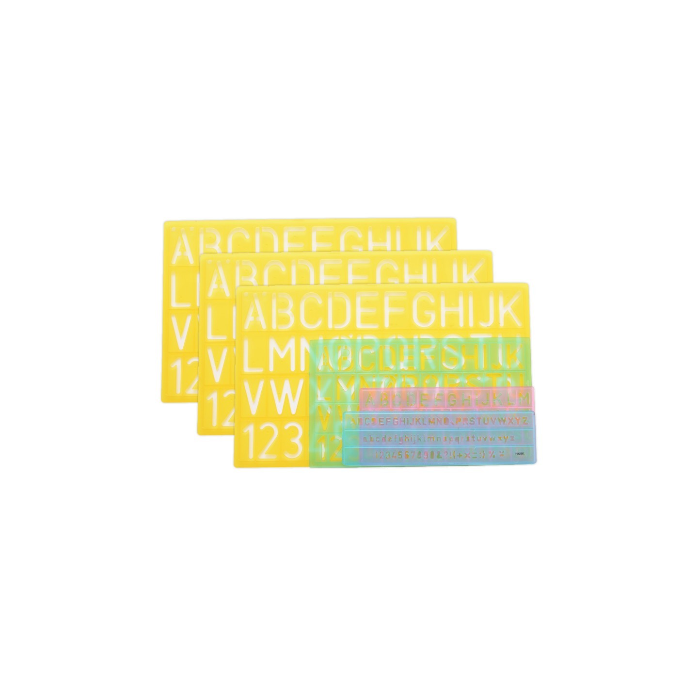 Westcott® Letter Stenciling Guides, 4 Per Set, 3 Sets