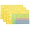 Westcott® Letter Stenciling Guides, 4 Per Set, 3 Sets