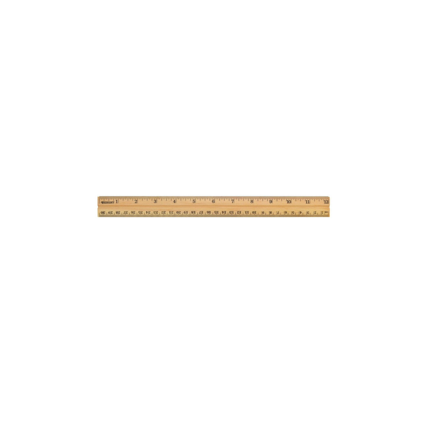 Westcott® School Wood Ruler, 12"
