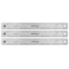 Westcott® 12" Stainless Steel Office Ruler With Non Slip Cork Base, Pack of 3