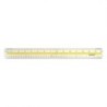 Westcott® Acrylic Data Highlight Reading Ruler With Tinted Guide, 15 in Long, Clear/Yellow