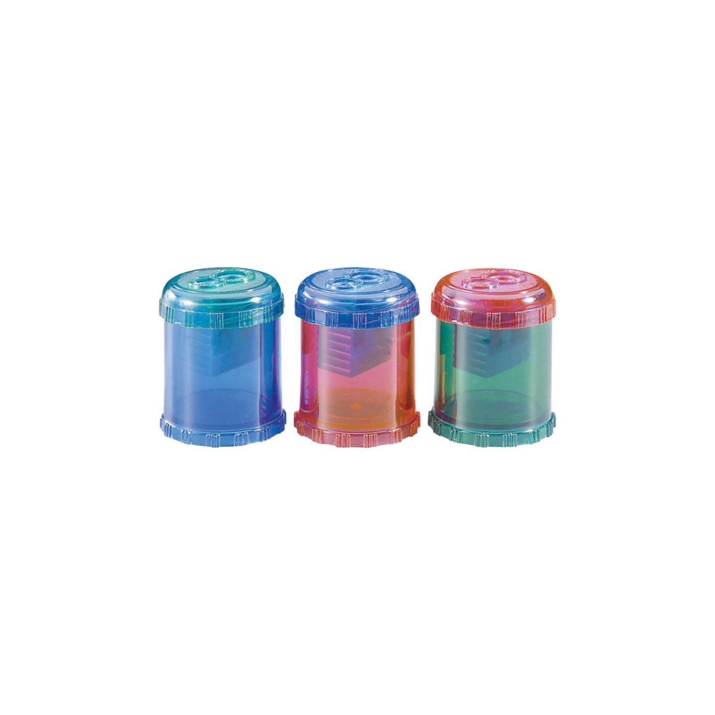 Westcott® Plastic Manual Pencil and Crayon Sharpener, 2-Hole, Assorted Colors (No Color Choice)