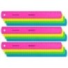 Westcott® 12" Shatterproof Ruler with Anti-Microbial, Assorted Translucent Colors, Pack of 12