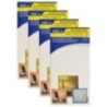 Westcott® LetterCraft Removable Vinyl Lettering, 1-Inch, Parchment, White, 140 Per Pack, 4 Packs
