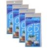 Westcott® LetterCraft Reusable Plastic Stencils, Full Alphabet, Spot Font, 2-Inch, 4 Per Pack, 4 Packs