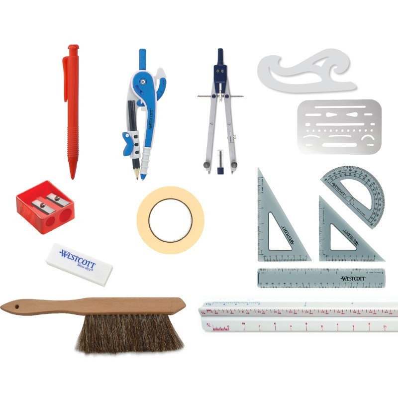 Westcott® 15-Piece Student Architectural Set