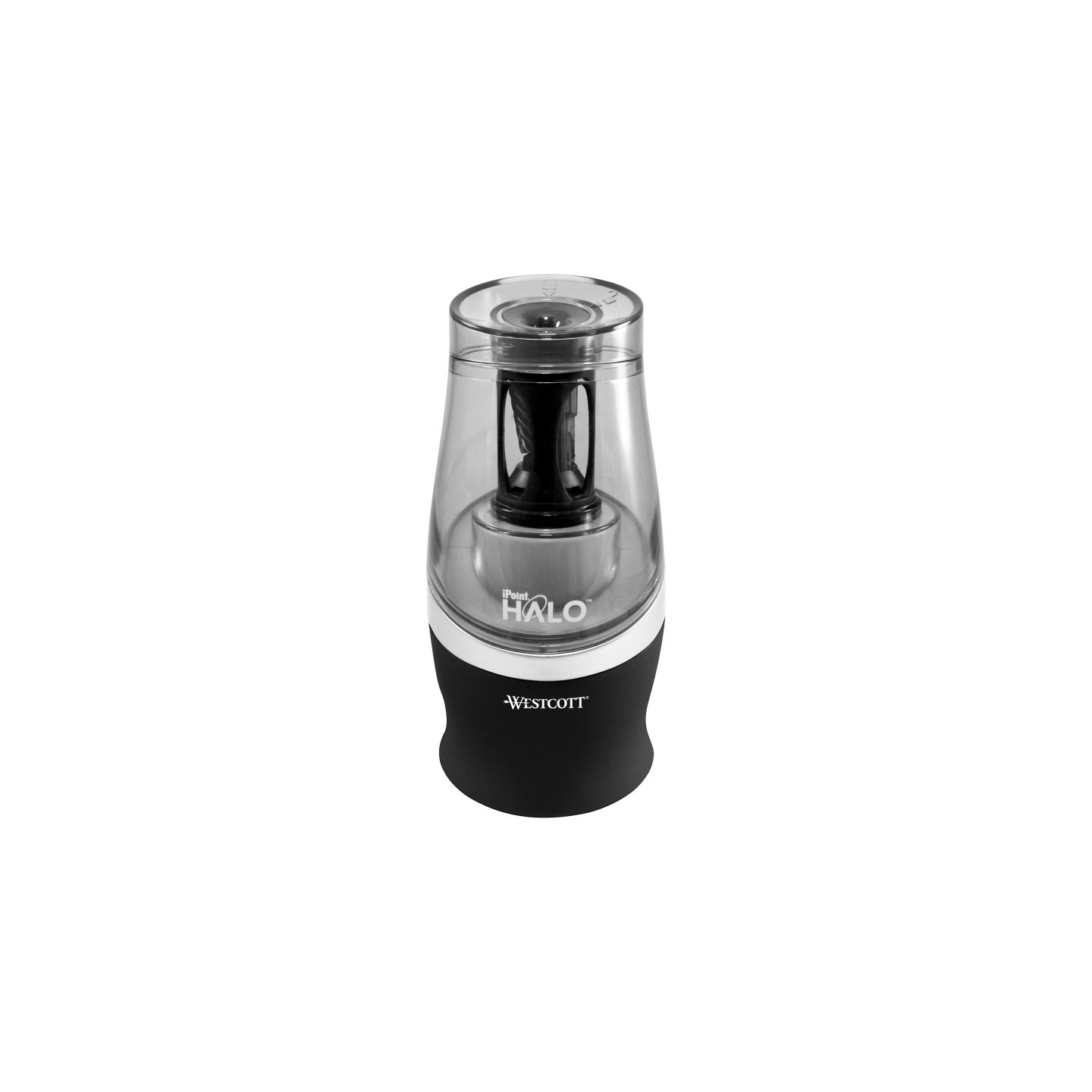 Westcott® iPoint Halo Electric Pencil Sharpener, Black