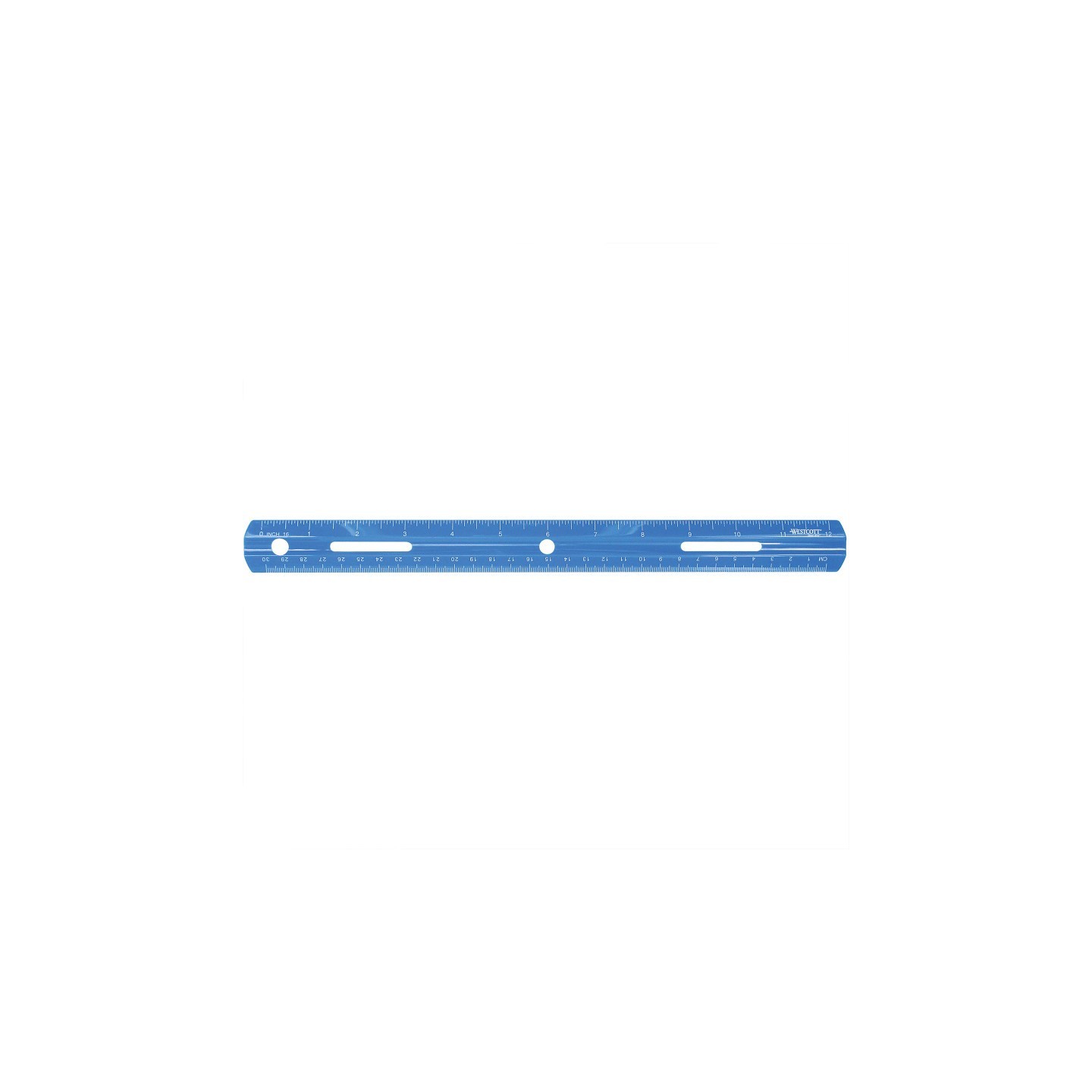 Westcott® Plastic Ruler, Standard/Metric, 12 in (30 Cm) Long, Asst Colors, 36 Pack
