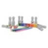Westcott® 16-Piece Stamp Set, 10 Stamps, Colored Pencils, Multi-Color Ink Pad