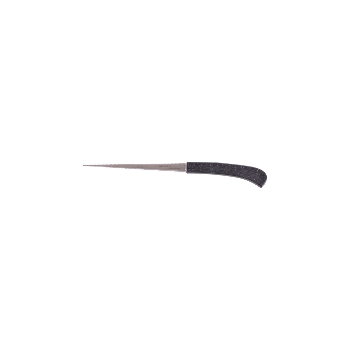 Westcott® Letter Opener with Stainless Steel Serrated Blade and Plastic Handle, Black, 8 in