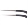 Westcott® Letter Opener with Stainless Steel Serrated Blade and Plastic Handle, Black, 8 in, Set of 2