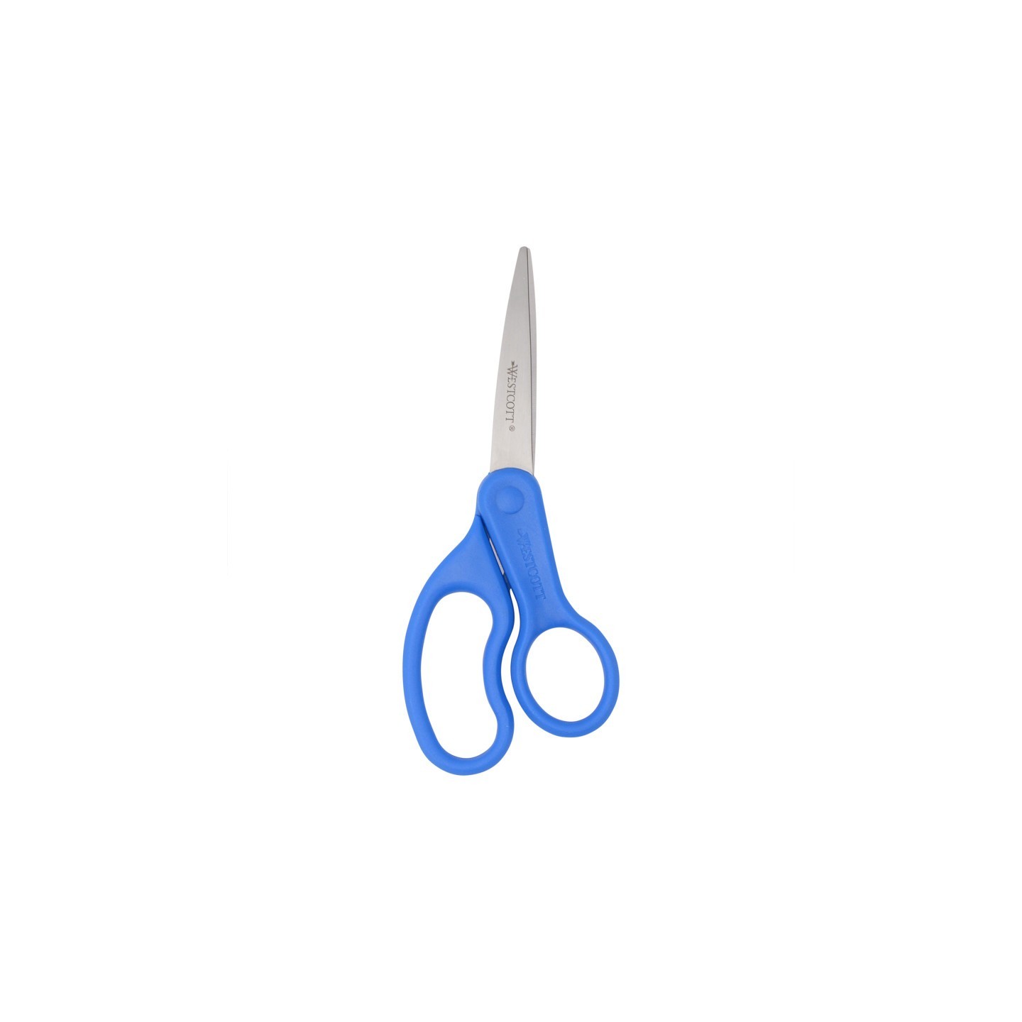 Westcott® Stainless Steel Scissors, Straight Handle, Blue, 7 in