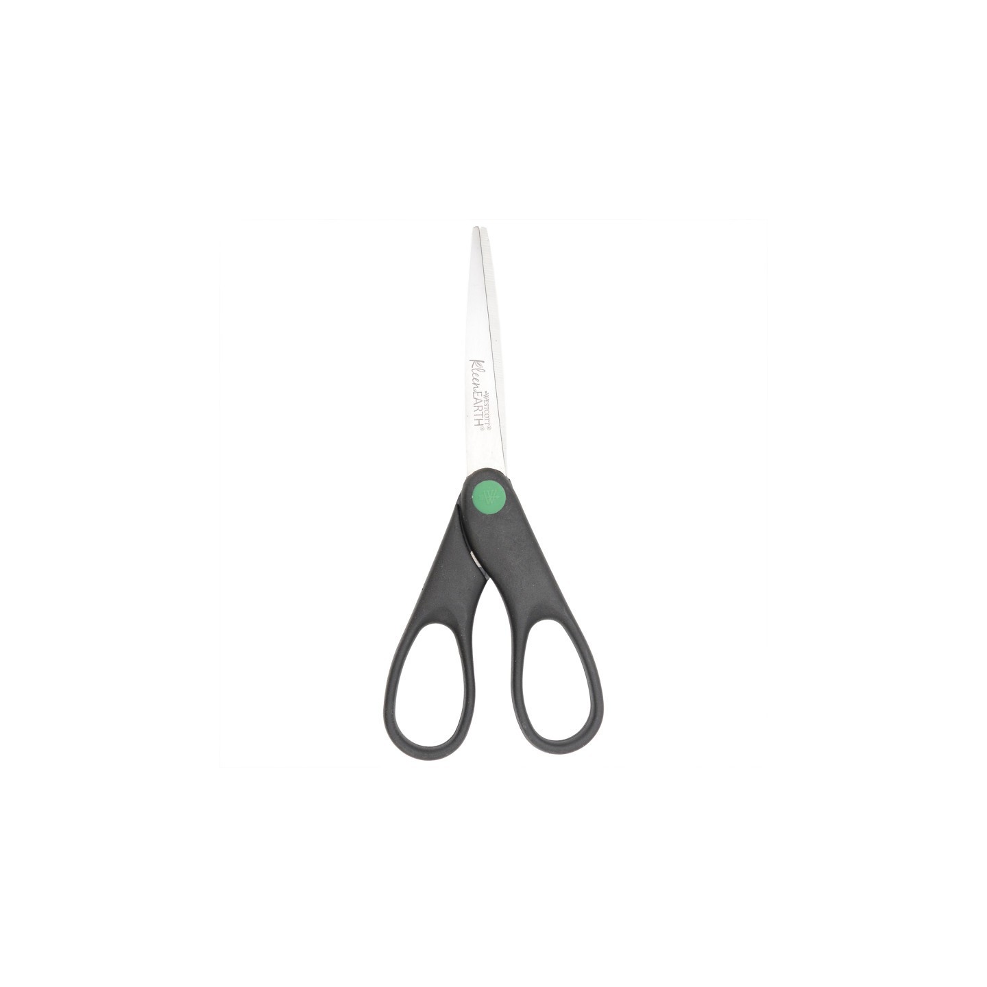 Westcott® Recycled Stainless Steel Scissors, Straight Handle, Black, 7 in