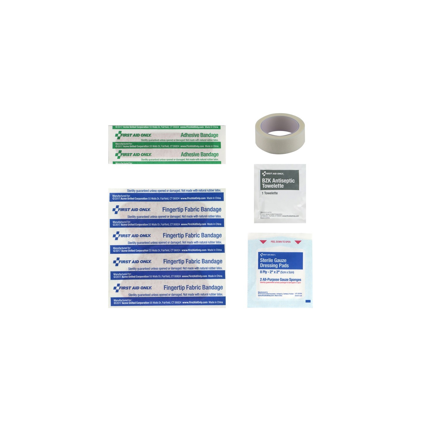 First Aid Only® Classroom Single Use First Aid Kit Refill, 1 Count