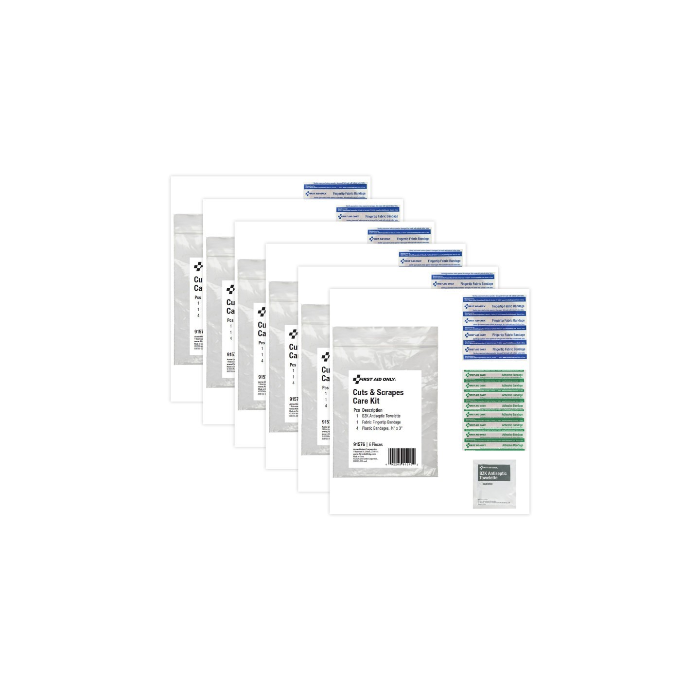 First Aid Only® Cuts and Scrapes Care Kit, Pack of 6